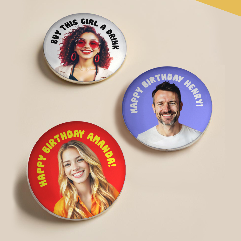 Badge Personnalisé Avec Texte Et Photo, Badge Personnalisé, Accessoire De Sac Personnalisé - CustWitFR