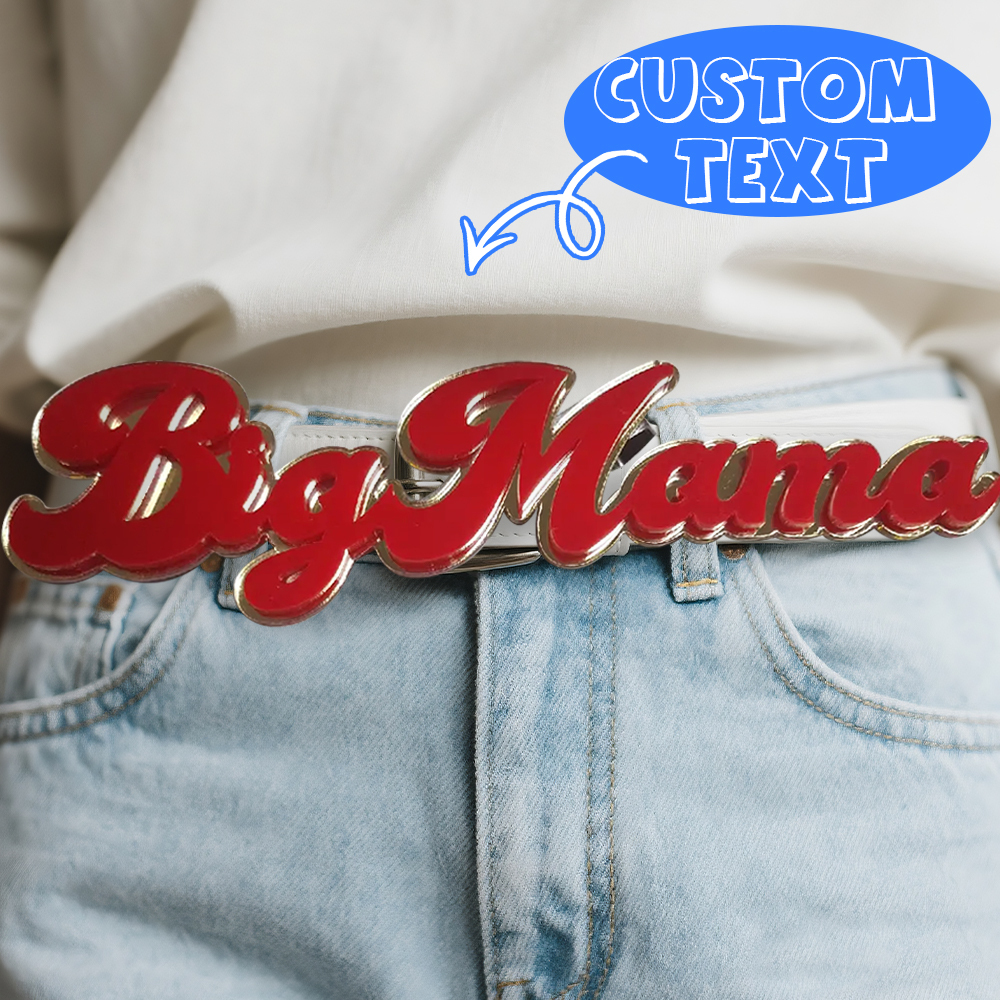 Custom Nameplate Belt Buckle Personalized Belt Clasp Impressive Belt Clip