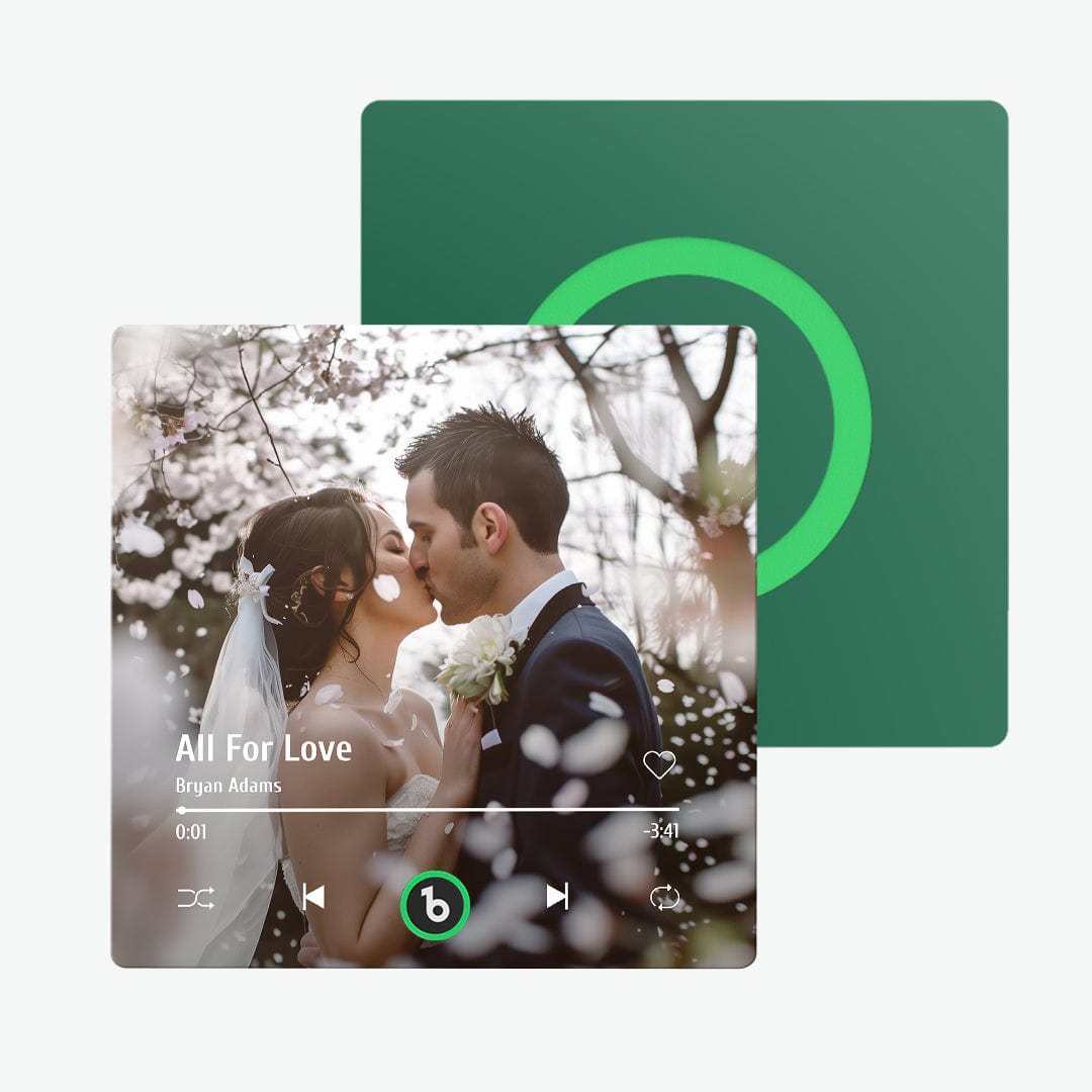 Aimant De Réfrigérateur Musical Personnalisé, Nouvelle Mise À Niveau 4.0, Cadre Coloré, Album, Aimant De Réfrigérateur, Autocollant Mural De Musique, Mouvement Musical Pouvant Être Joué, Cadeau De Mariage - CustWitFR