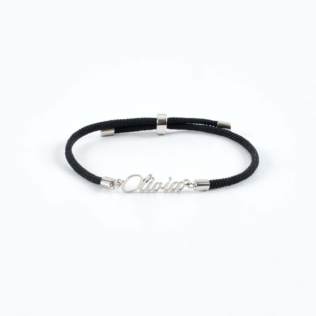 Bracelet Personnalisé avec Prénom – Bijou avec Cordon Tressé – Cadeau Unique & Élégant