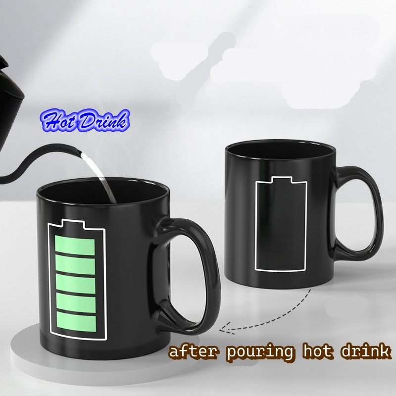 Mug À Changement De Couleur, Mug À Changement De Couleur Pour Boisson Chaude, Cadeau Créatif Pour La Famille Et Les Amis