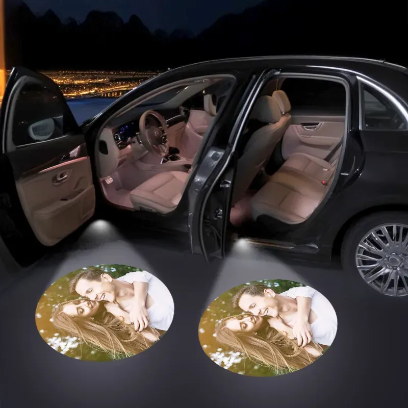 Customisable Car Door Light Travel Lover Gifts For Him