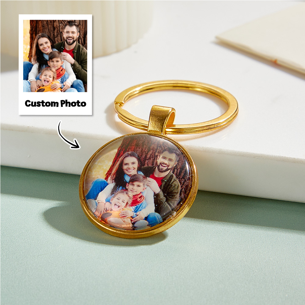 Personalized Photo Keychain - Unique Gift with Your Favorite Image For Family Friends
