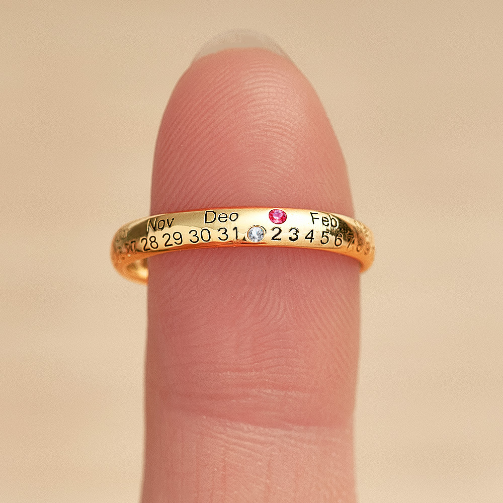 Custom Birthstone Ring