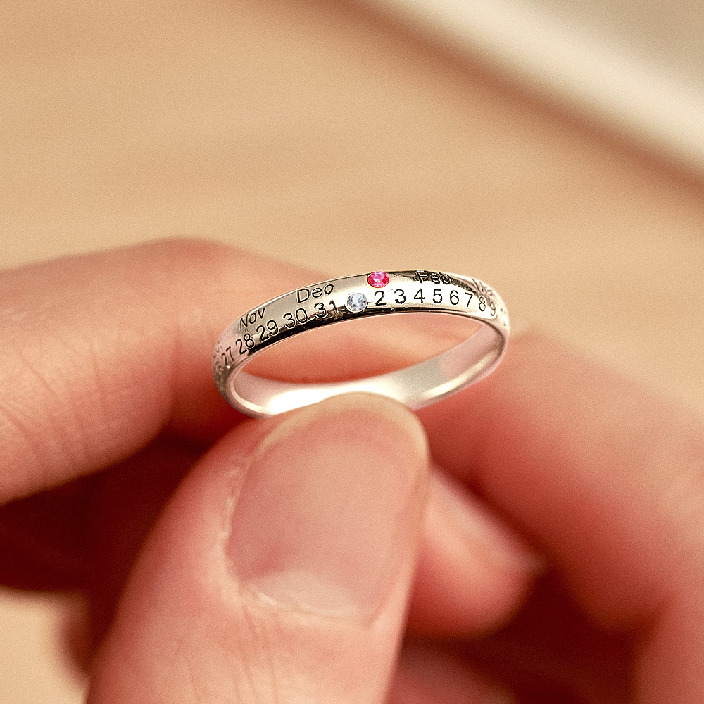 Custom Birthstone Ring