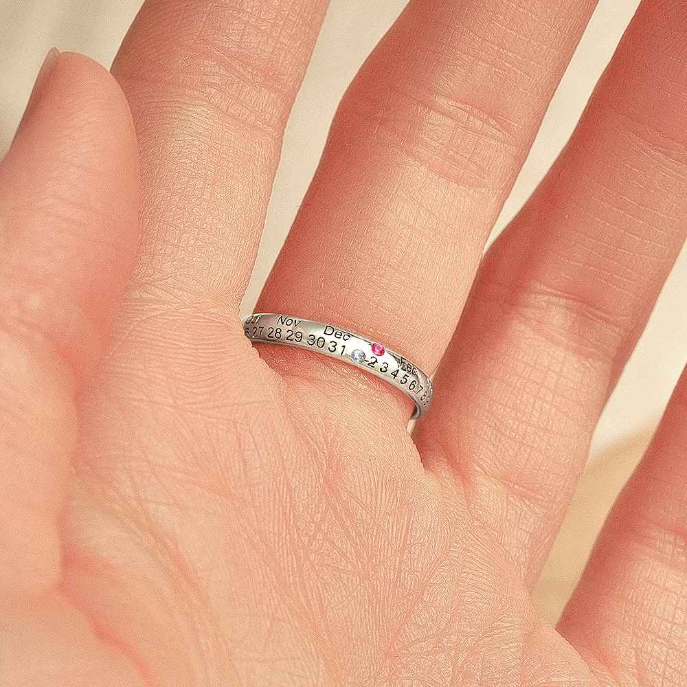 Custom Birthstone Ring