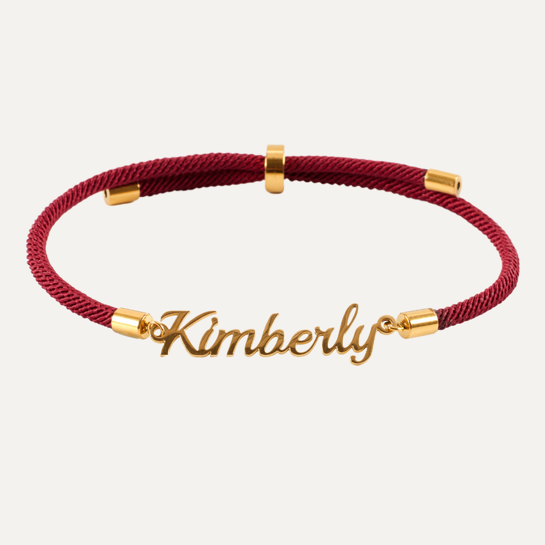 Bracelet Personnalisé avec Prénom – Bijou avec Cordon Tressé – Cadeau Unique & Élégant