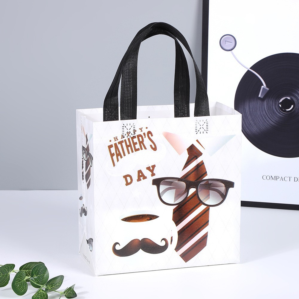 Sac Cadeau Fête Des Pères Blanc
