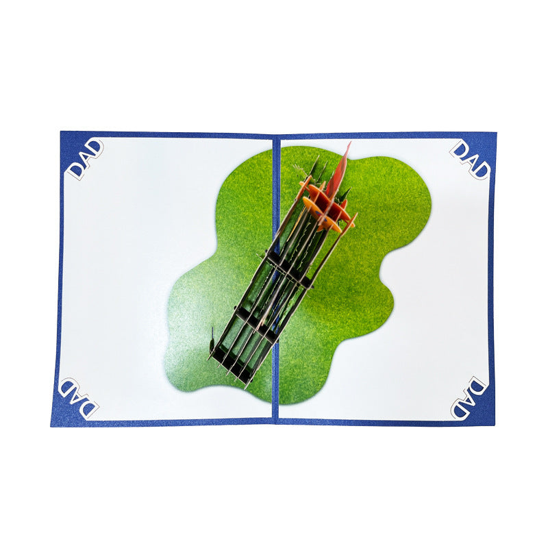 Carte De Fête Des Pères, Carte Pop-up 3D, Carte De Vœux Super Papa Pour Lui