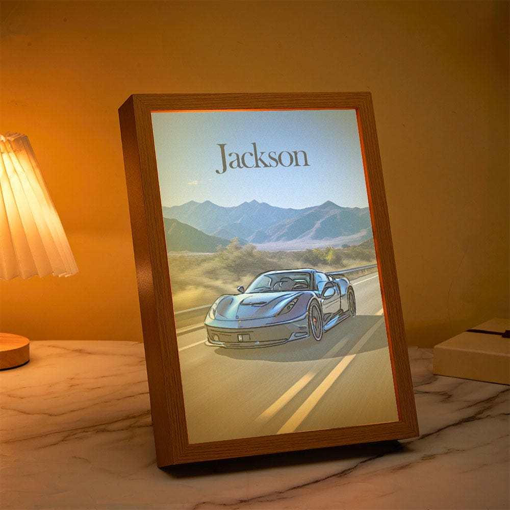 Veilleuse Photo Personnalisée Miracle Avec Motif De Nom Personnalisé, Cadeau Créatif Pour Les Amoureux Des Animaux