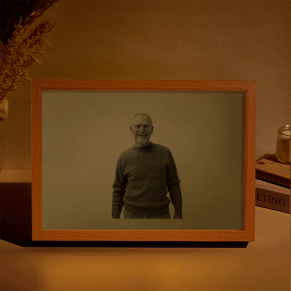 Veilleuse Photo Personnalisée Miracle Avec Motif De Nom Personnalisé, Cadeau Créatif Pour Les Amoureux Des Animaux