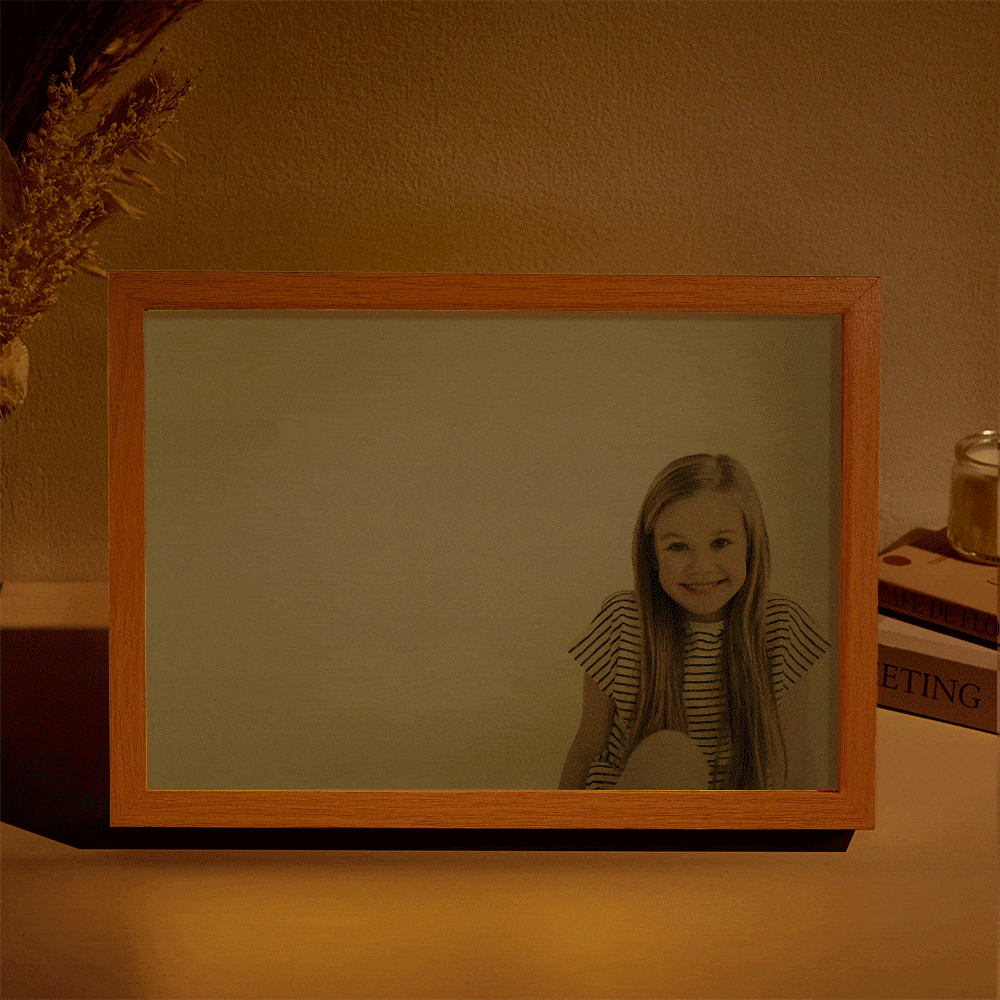 Veilleuse Photo Personnalisée Miracle Avec Motif De Nom Personnalisé, Cadeau Créatif Pour Les Amoureux Des Animaux