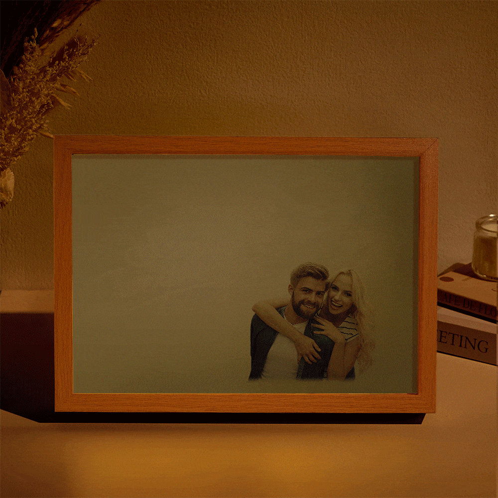 Veilleuse Photo Personnalisée Miracle Avec Motif De Nom Personnalisé, Cadeau Créatif Pour Les Amoureux Des Animaux