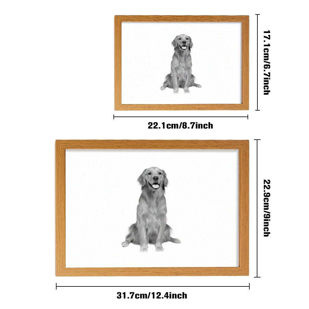 Veilleuse Photo Personnalisée Miracle Avec Motif De Nom Personnalisé, Cadeau Créatif Pour Les Amoureux Des Animaux