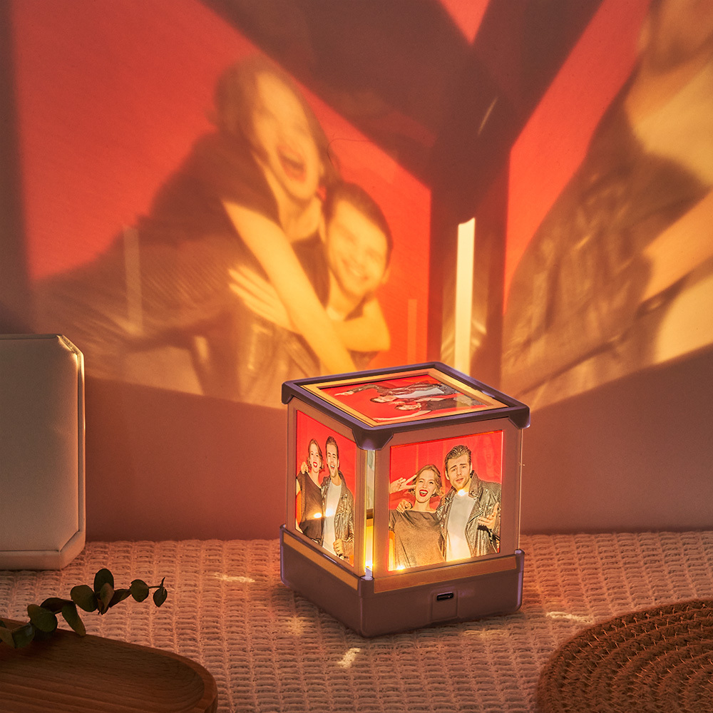 Lampe De Nuit D'ambiance Avec Photos Personnalisées Pour La Famille, Les Couples, Les Petites Amies, Un Cadeau Spécial - CustWitFR