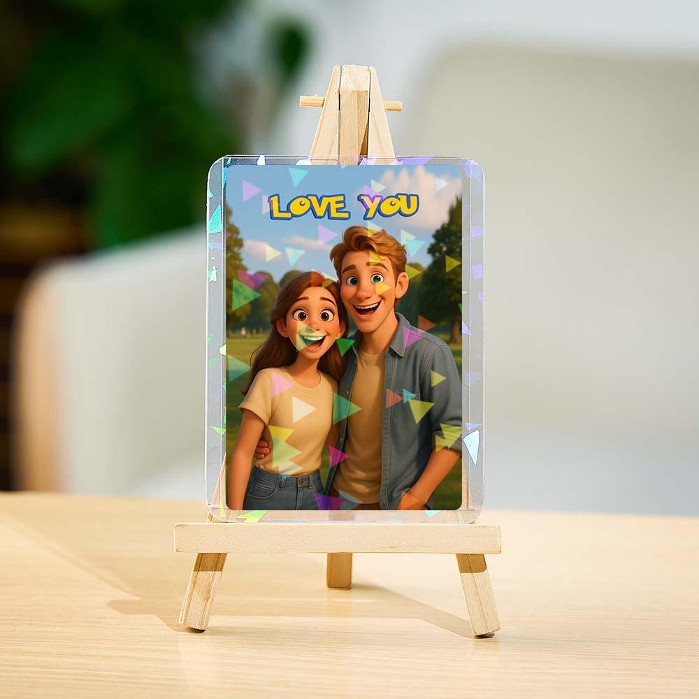 Carte De Style Dessin Animé Personnalisée Pour Couple Transformez Votre Photo En Un Cadeau De Collection Unique Pour Votre Amoureux - CustWitFR