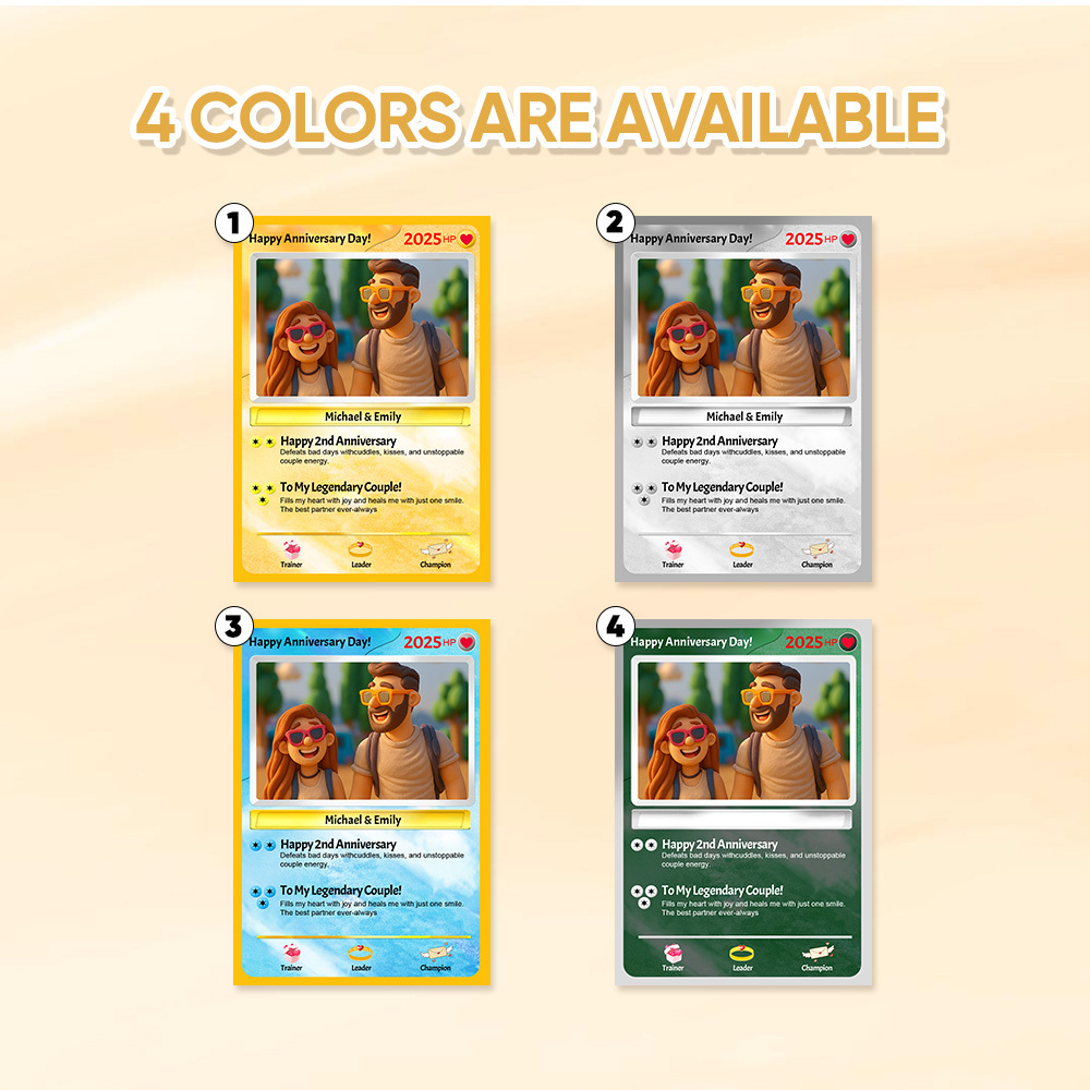 Carte De Couple Personnalisée En Argile Fabriquée À La Main, Carte De Vœux Personnalisée Pour Cadeau D'anniversaire, Souvenir D'anniversaire Pour Petite Amie Ou Petit Ami - CustWitFR