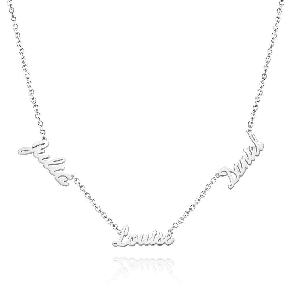 Collier Élégant Personnalisé À Trois Noms - CustWitFR
