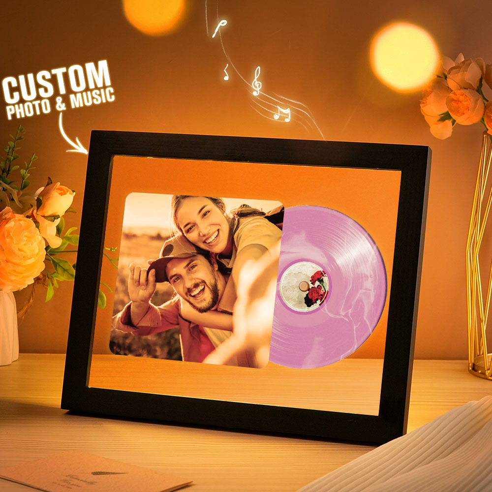 Music Photo Frame Night Lights Music Desk Decor That Plays Music Without Cell Phone Multiple Styles Couple Gifts