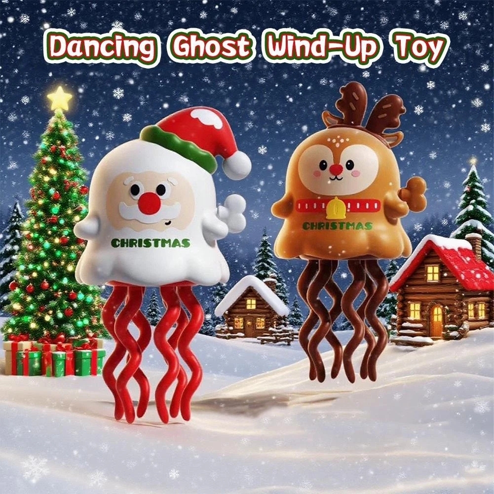 Jouets De Farces Halloween Fantôme Dansant Jouets D'horloge Dessin Animé Citrouille Des Bonbons Ou Un Sort Noël Père Noël Renne Danse Fantôme Jouet