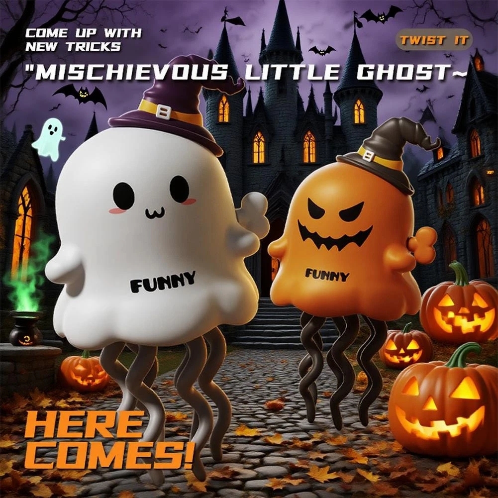 Jouets De Farces Halloween Fantôme Dansant Jouets D'horloge Dessin Animé Citrouille Des Bonbons Ou Un Sort Noël Père Noël Renne Danse Fantôme Jouet