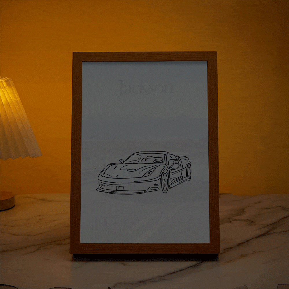 Veilleuse Photo Personnalisée Miracle Avec Motif De Nom Personnalisé, Cadeau Créatif Pour Les Amoureux Des Animaux