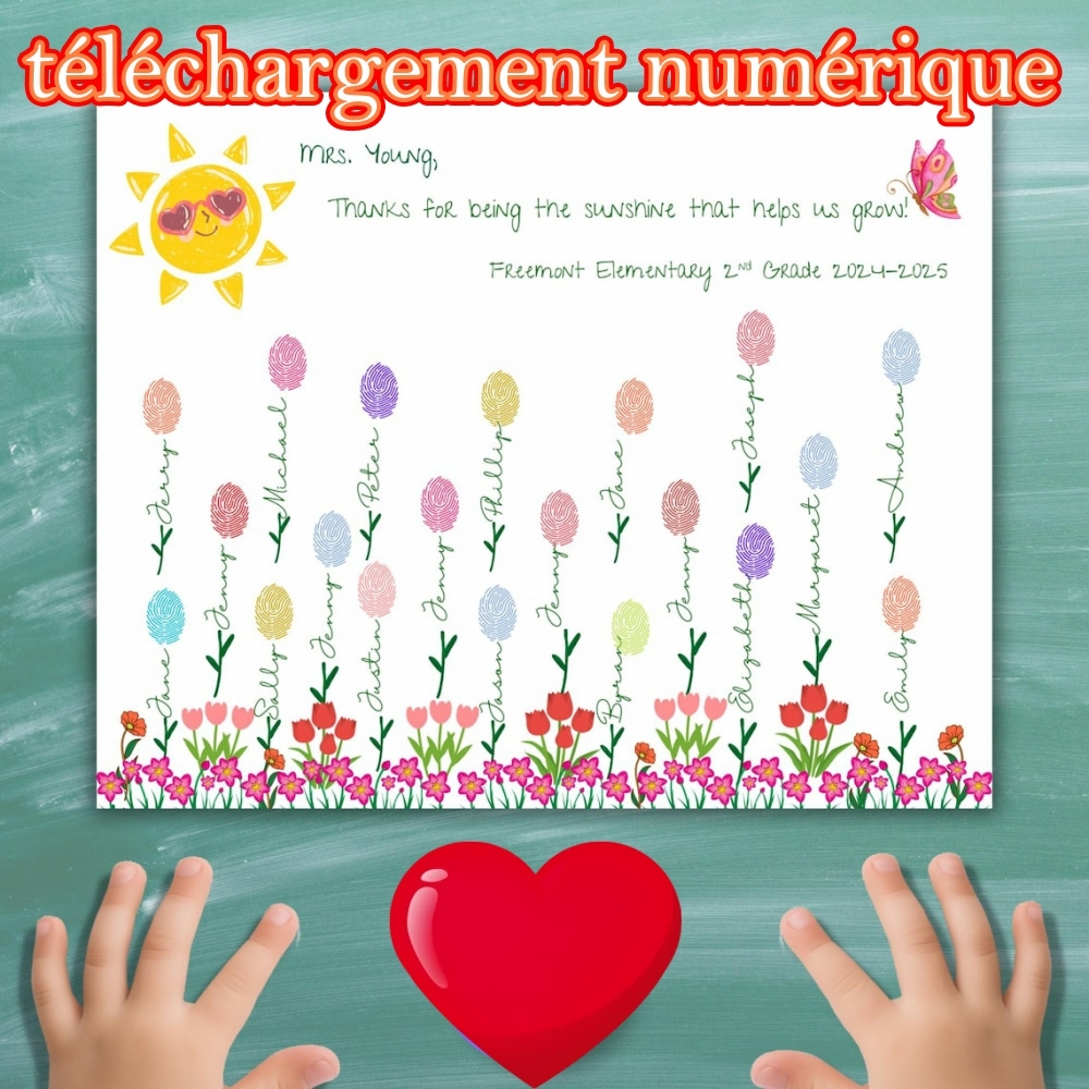 Cadeau Personnalisé D’appréciation De L’enseignant, Cadeau Inspirant De L’enseignant, Souvenir De Fin D’année, Téléchargement Numérique
