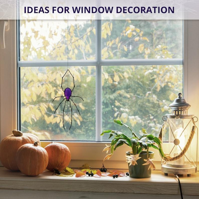 Décoration D'halloween En Forme D'araignée, Décorations De Fenêtre Uniques À Offrir À Vos Amis
