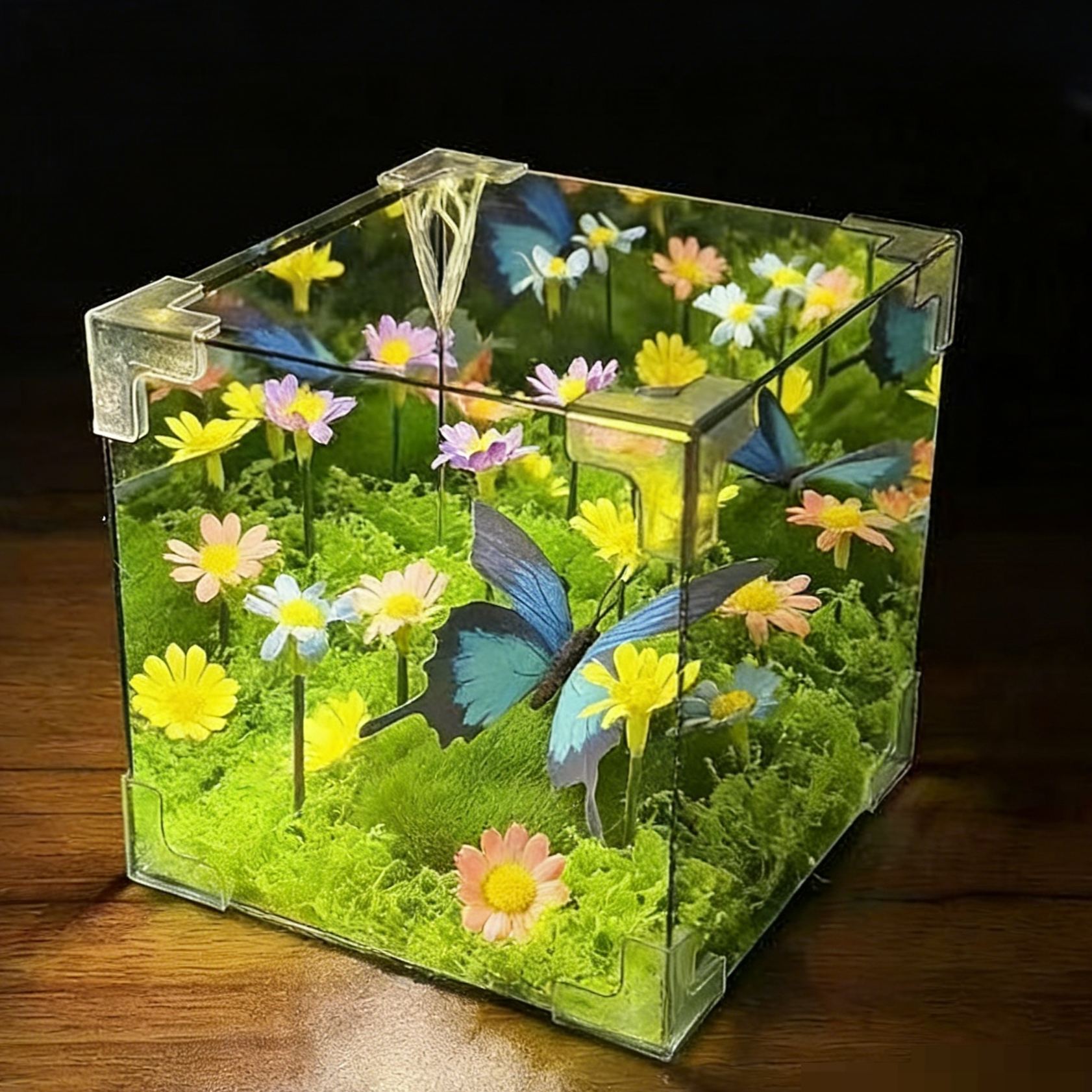 Kit De Veilleuse Forêt De Papillons À Monter Soi-même, Lampe D'ambiance Faite Main Pour La Chambre, Cadeau Romantique Pour Elle