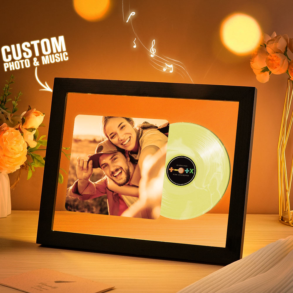 Music Photo Frame Night Lights Music Desk Decor That Plays Music Without Cell Phone Multiple Styles Couple Gifts