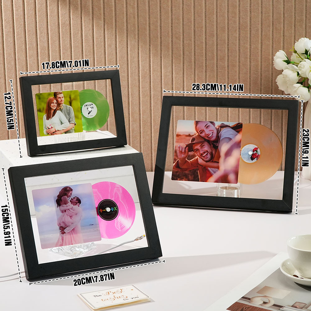 Music Photo Frame Night Lights Music Desk Decor That Plays Music Without Cell Phone Multiple Styles Couple Gifts
