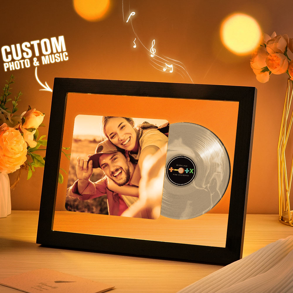 Music Photo Frame Night Lights Music Desk Decor That Plays Music Without Cell Phone Multiple Styles Couple Gifts
