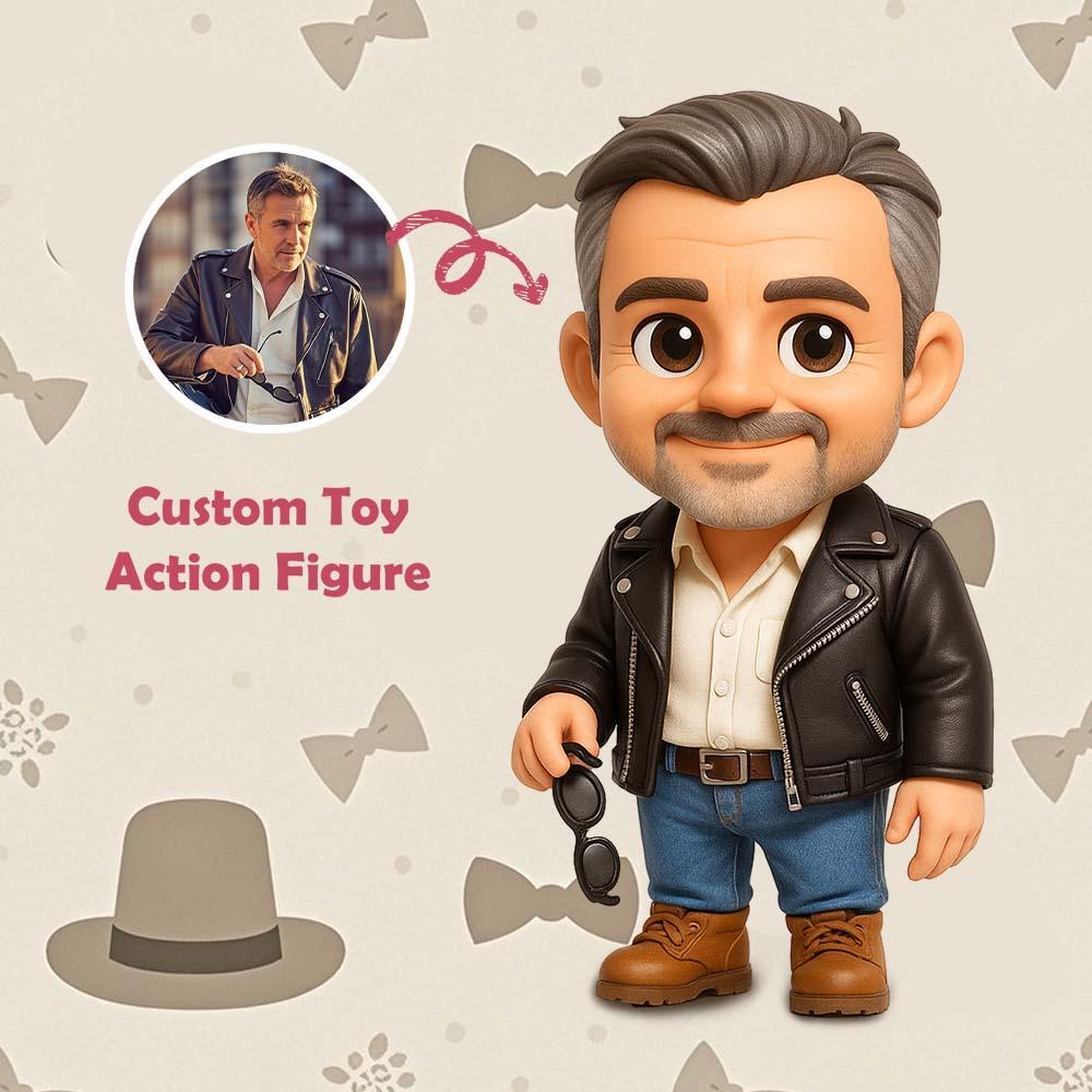 Custom Dad 3D Action Figure from Photo Personalized Toy Figure Custom Action Figure Gifts For Dad