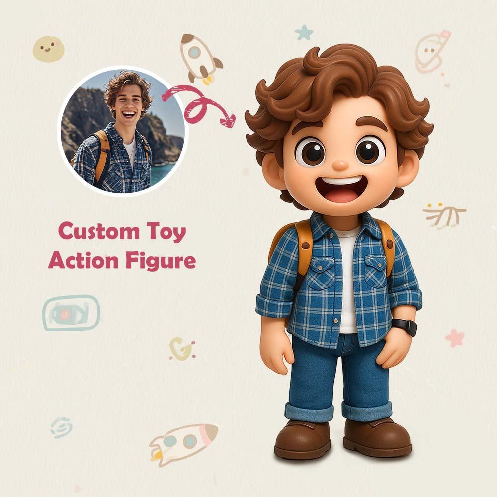 Custom Travel 3D Action Figure from Photo Unique & Thoughtful Gift for Travel Lover
