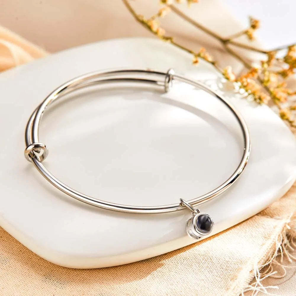 Braccialetti Di Proiezione Braccialetti Di Proiezione Personalizzati In Acciaio Inossidabile Braccialetti Con Foto Intrecciate Regali Commemorativi - 