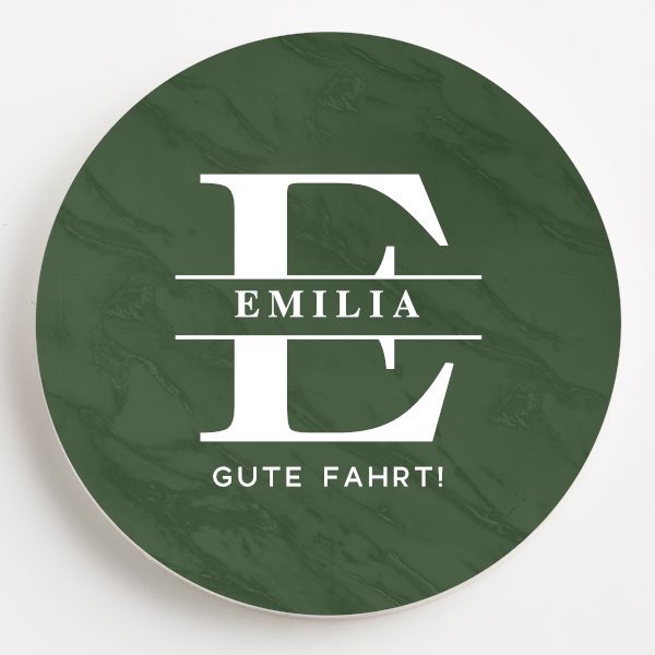 Personalized Name Car Coaster, Customized Name Car Cup Holder Coasters