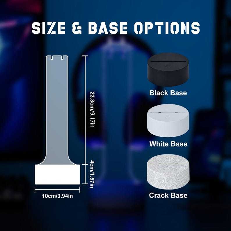 Personalized Name LED Headphone Stand, Custom Headphone Display, Gamer Desk Organizer, Unique Gift for Boyfriend or Teen Gamer