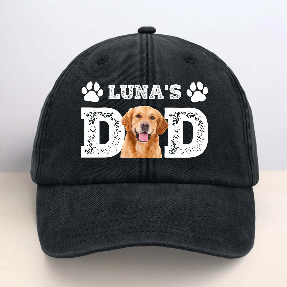 Personalized Pet Photo Baseball Cap, Gift For Dog Dad/ Mom