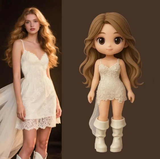 Action Figure Personalizzata, Statuetta Di Personaggi Personalizzati Da Ai Photo, Regali Di Compleanno Stampati In 3d Per Lei - 