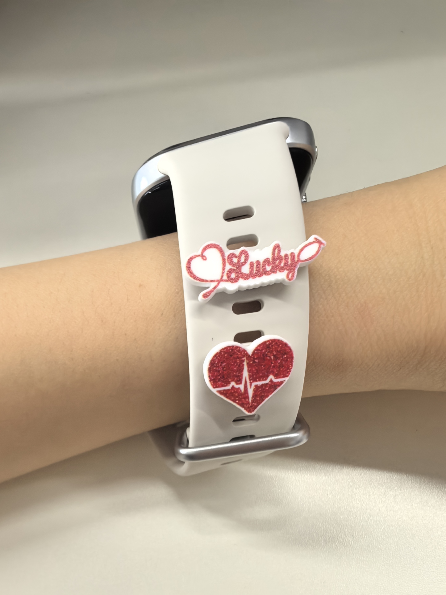 Nurse & EKG Heartbeat Watch Band Charm Bundle