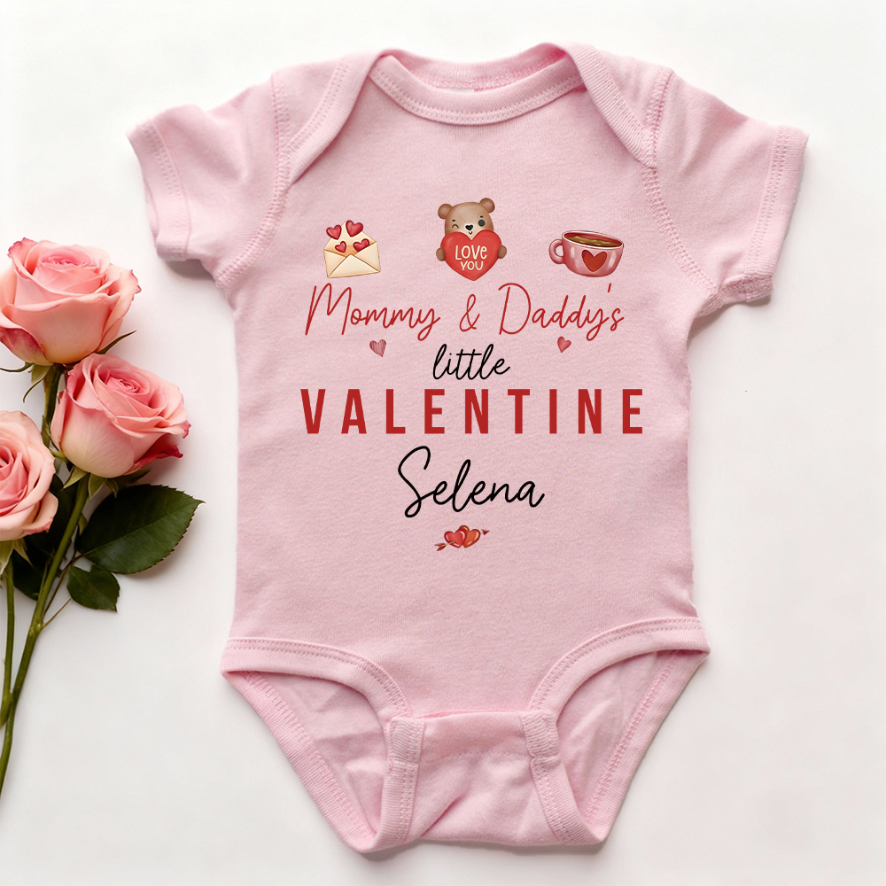 Tutina Personalizzata Per Neonato Con Nome Per San Valentino