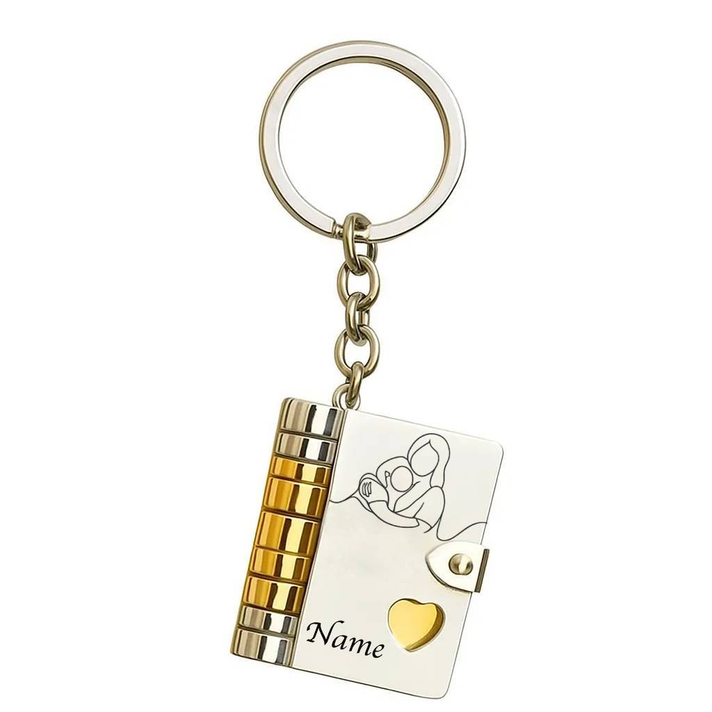 Collana Con Libro A Capitoli Personalizzato Per Nipote, Collana Con Libro 'a Mia Nipote' Con 6 Pagine Incise, Regalo In Acciaio Inossidabile Con Nome Personalizzato Da Parte Della Nipote
