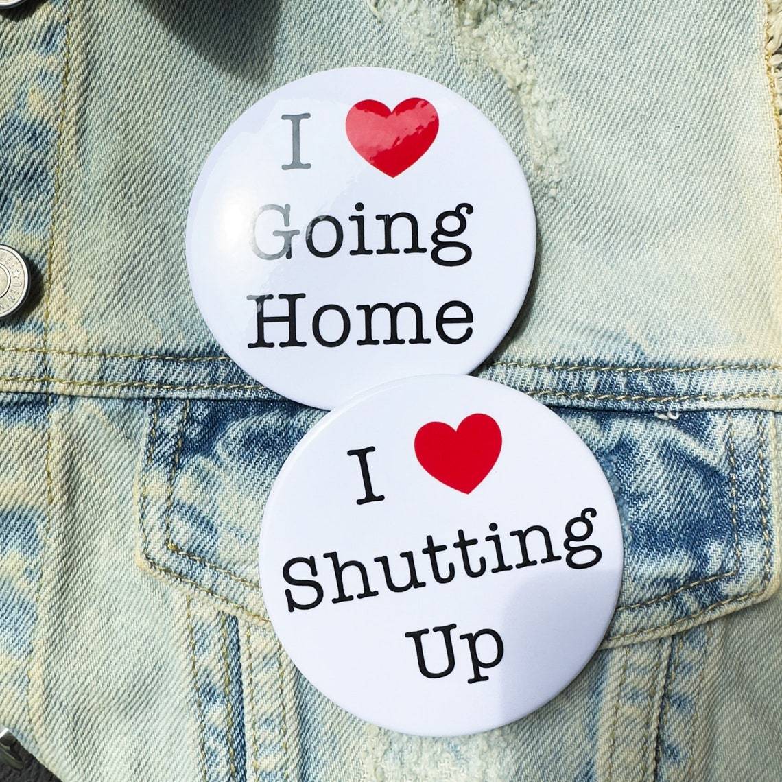 Spille Con Testo 'i Love' Personalizzate, Spille Con Cuore 'i Love', Regalo Per Anniversario, Compleanno, Matrimonio