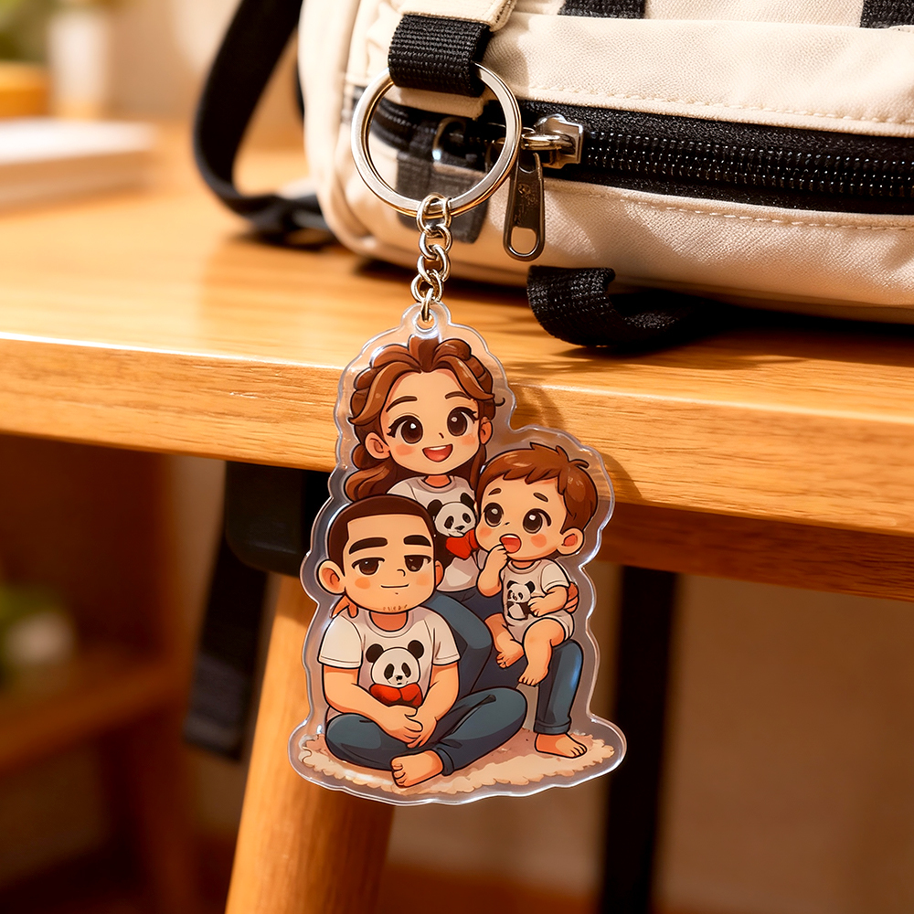 Custom Chibi Acrylic Keychains Made From Your Favorite Photo Perfect For Birthdays, Anniversaries or Christmas