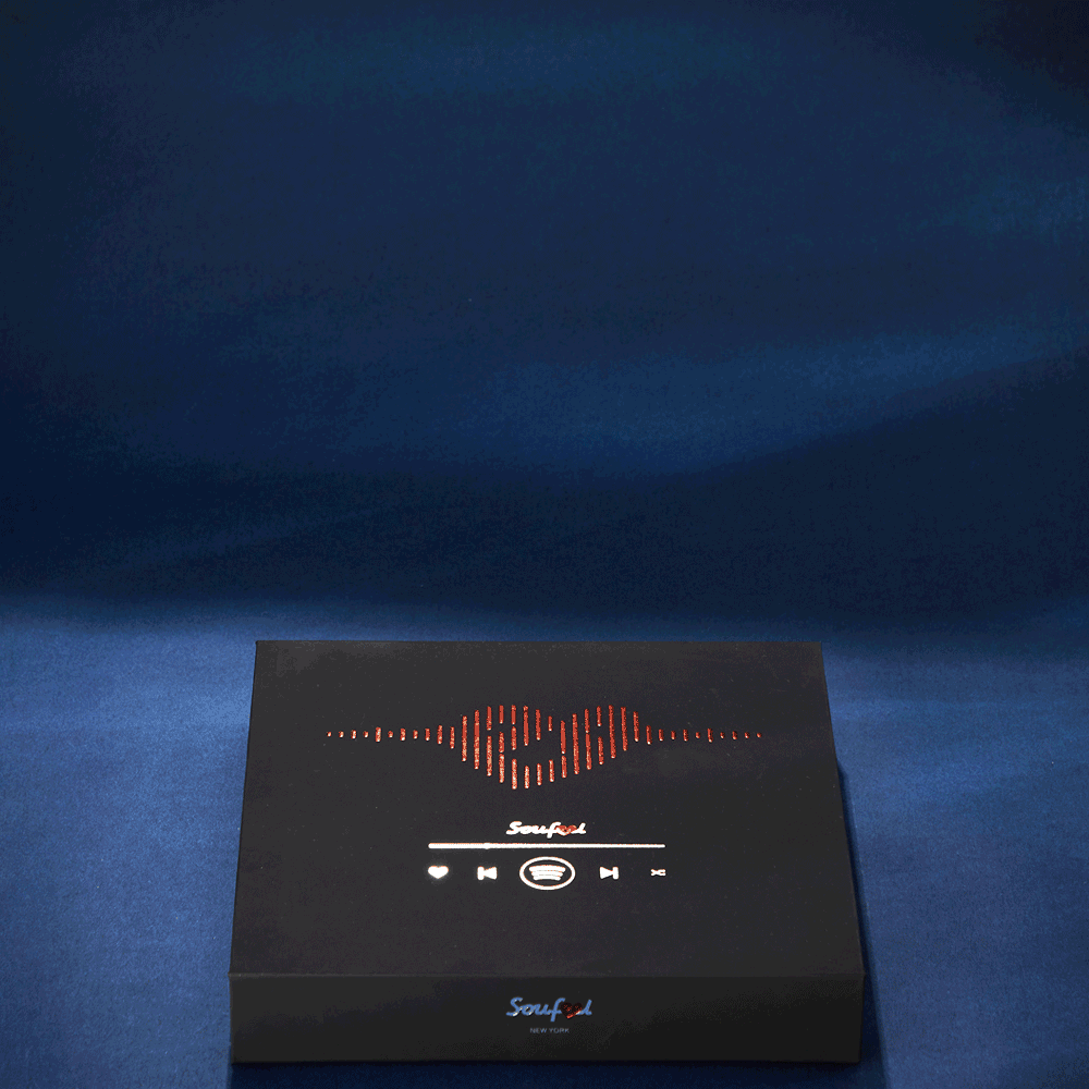 Targa Con Codice Spotify Scansionabile, Luce Notturna, Musica E Foto, Acrilico, Vari Stili Di Combinazione Musicale - 