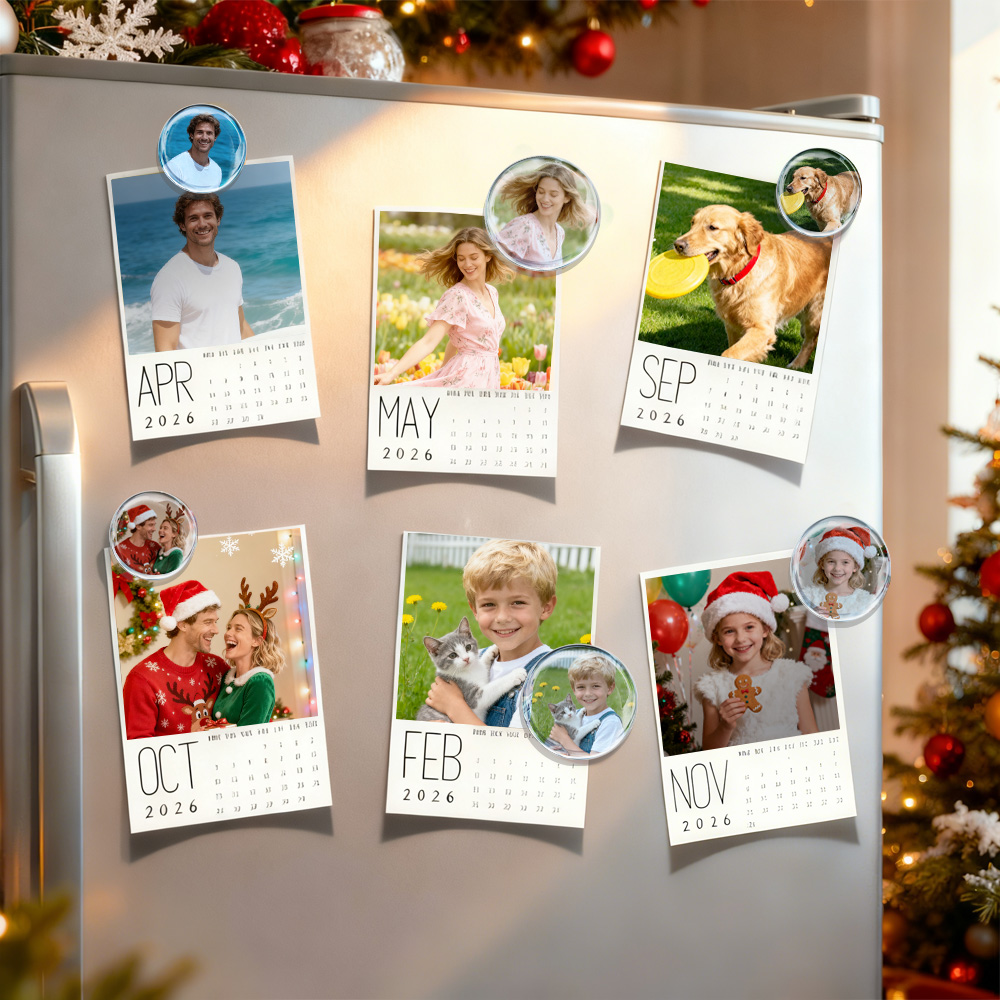 Calendario Fotografico Personalizzato 2026 Calendario Mensile Download Digitale