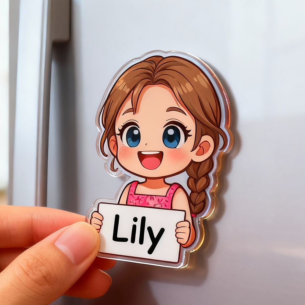 Custom Chibi Acrylic Fridge Magnets Made From Your Favorite Photo Perfect for Birthdays Anniversaries or Christmas