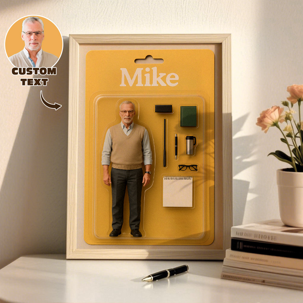 Ritratti Di Action Figure Personalizzate | Arte Personalizzata Della Scatola Dei Giocattoli | Decorazioni Per Cornici Per Foto Personalizzate - 