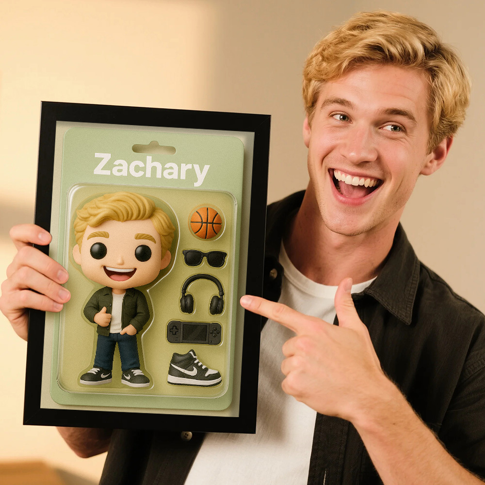 Ritratti Di Action Figure Personalizzate | Arte Personalizzata Della Scatola Dei Giocattoli | Decorazioni Per Cornici Per Foto Personalizzate - 