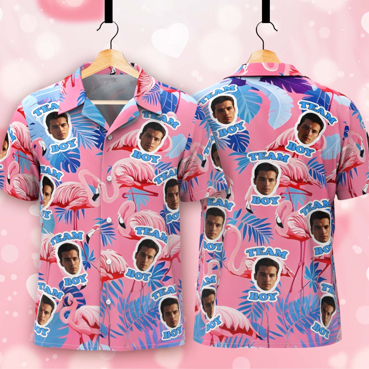 Camicia Hawaiana Personalizzata Con Foto, Camicia Hawaiana Personalizzata Con Foto Di Cane E Gatto, Regalo Per Papà - 